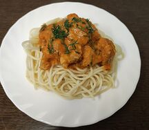 Паста с цыпленком