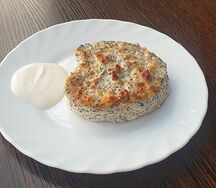Запеканка творожная с маком