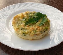 Овощи в омлете запеченные