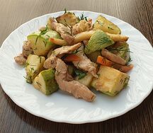 Курица в стиле вок