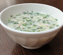 Окрошка овощная на кефире