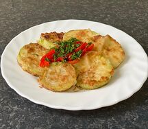 Кабачки жаренные постные