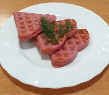 Вафли со свеклой