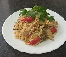 Стир фрай с куриным филе