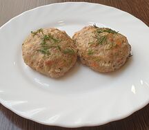 Биточки паровые из говядины с овощами