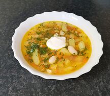 Суп Фасолевый с курицей