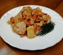 Овощное рагу с курицей