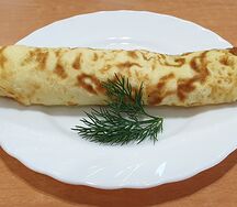 Омлет с сыром на сковороде