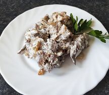 Куриная печень в сметане