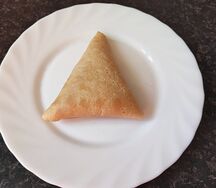 Блин постный с курагой и морковью