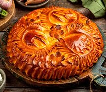 Пирог с овощами и брынзой