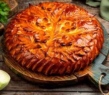 Пирог с капустой и мясом