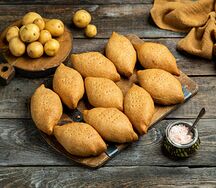 Ржаные пирожки картофель с грибами