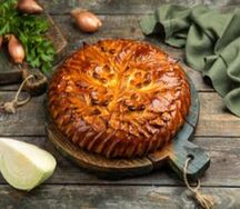 Пирог с капустой и мясом