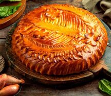 Пирог с курицей и шпинатом