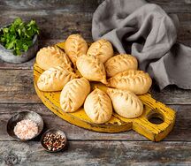 Ржаные пирожки говядина с луком