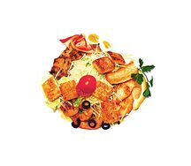 Салат цезарь с креветкой