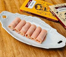 Рулетики из ветчины