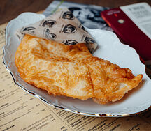 Чебурек с картофелем и грибами