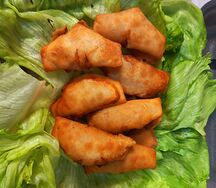 Жареные вареники с картофелем ручная лепка