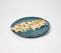 Паста Букатини с курицей и грибами