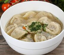 Пельмени с говядиной и свининой