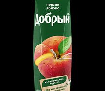 Сок Добрый яблоко-персик