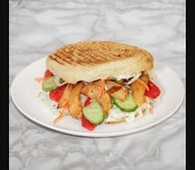 Гирос куриный с жареным картофелем