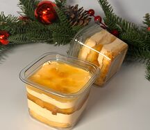 Торт в стакане Манго-маракуйя