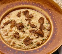 Ризотто с белыми грибами и трюфелем