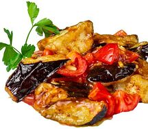 Баклажаны с помидорами