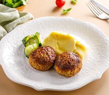 Домашние котлеты с пюре