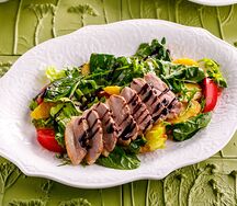 Салат с уткой и апельсинами