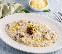 Ризотто с белыми грибами и шампиньонами