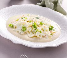 Цветная капуста с муссом из сельдерея