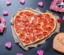 Пицца Сердце (тонкое тесто)
