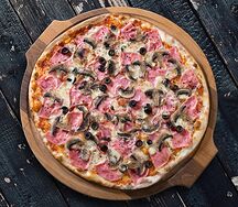 Пицца Прошутто Фунги (традиционное тесто)
