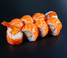 Ролл Креветка с лососем