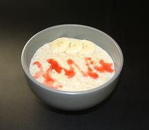 Каша овсяная с бананом