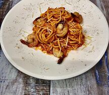 Паста с креветками