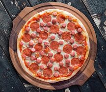 Пицца Пепперони Сальса (традиционное тесто)