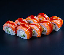 Запеченный ролл Филадельфия опаленная