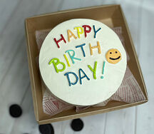 Бенто торт Happy Birthday со смайликом
