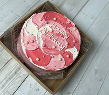 Бенто-торт Happy Birthday посыпкой