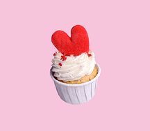 Капкейк Маковый с малиной