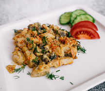 Куриное филе с грибами