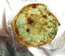 Перепеча со шпинатом и сыром, морс 