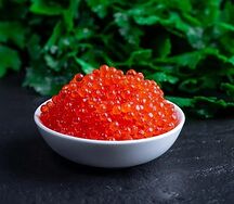 Икра лососёвая красная.