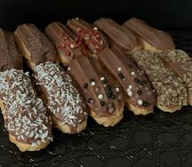 Мини-эклеры с кремом Дипломат