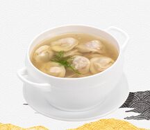 Пельмени с бульоном 